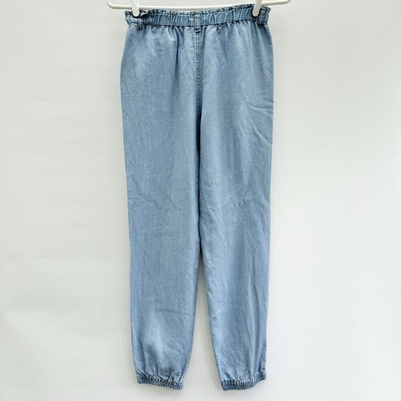 Light Denim Youth Girl Size 12 With Elastic Waist And Ankles - Picture 1 of 11